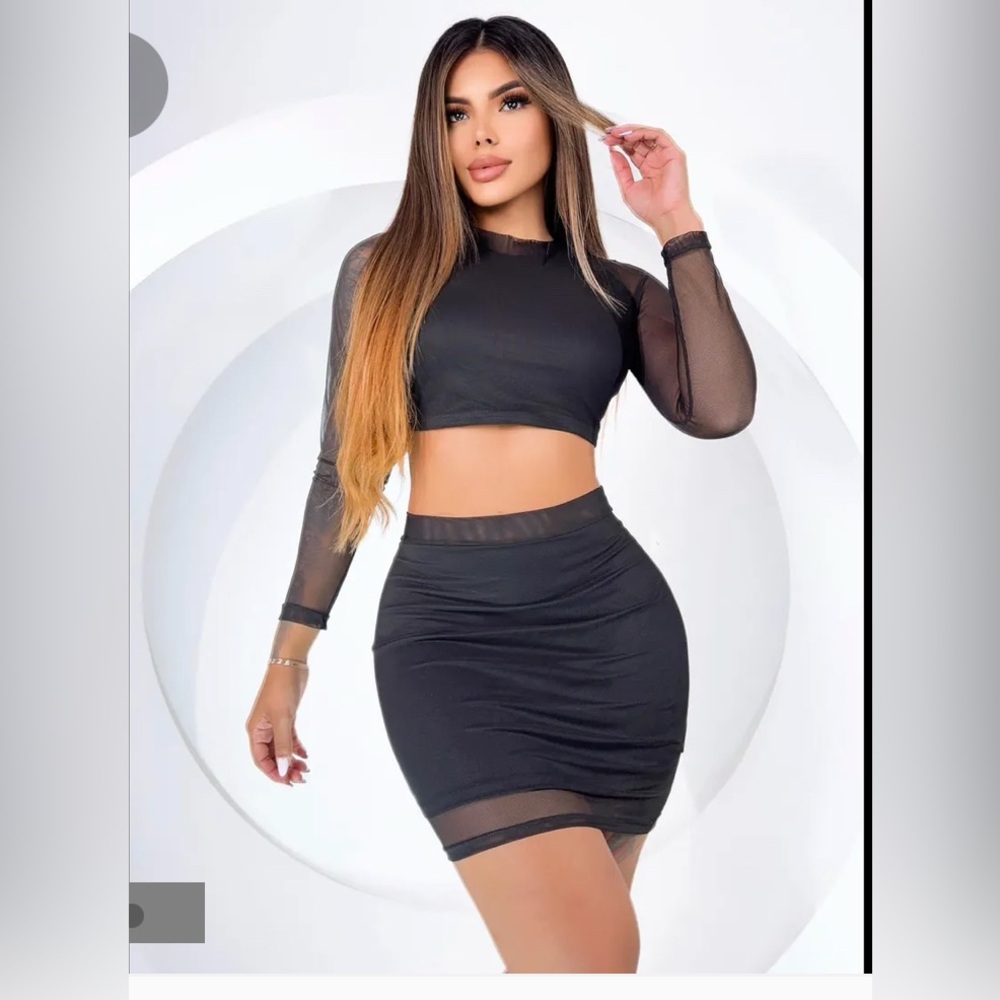 Authentic Colombian 🇨🇴 Women's Two-piece Veil Set Spandex/Elastane One Size